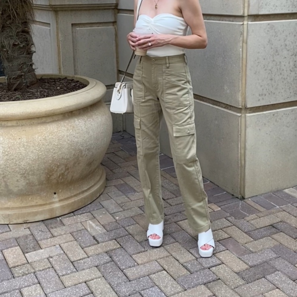 Madewell 90s Straight Leg Cargo - Ash Green